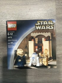 LEGO Star Wars Jabba's Message 4475 In 2003 New Retired C-3PO R2-D2 Mini figs