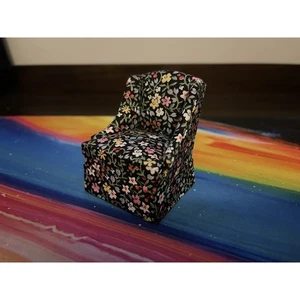 Dollhouse Miniature Artisan Anne Ruff Wingback Chair 1:12 - Picture 1 of 4