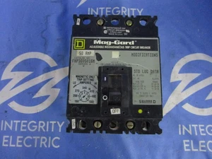 SQUARE D MAG-GARD MOLDED CASE CIRCUIT BREAKER FHP3605016M 50A 600VAC 3P 3PH SER. - Picture 1 of 8