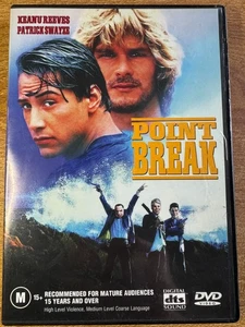 Point Break DVD Movie (Region 4) Patrick Swayze Keanu Reeves - Picture 1 of 2