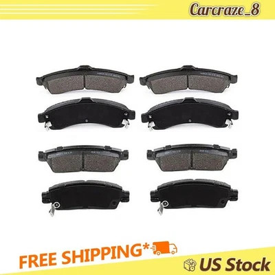 Front Rear Brake Pads Set for Chevrolet Trailblazer EXT 4.2L 2002-2003 2004 2005 - Image 1 of 4