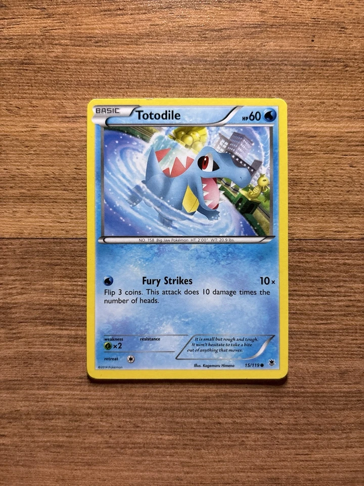 Pokemon - Totodile - 15/119 - Common - XY - Phantom Forces - LP - Image 1 of 2