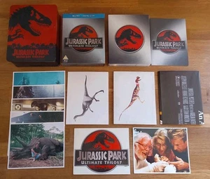 BLU-RAY - Jurassic Park Ultimate Collector's Trilogy Steel Tin With Poster Cards - Picture 1 of 5