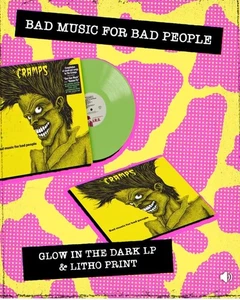 THE CRAMPS Bad Music for Bad People GLOW IN THE DARK Vinyl LP NEW (hits/best of) - Picture 1 of 4