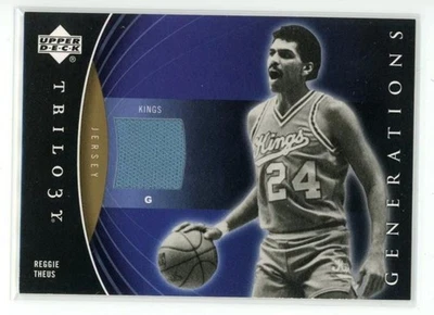 2006-07 Upper Deck Trilogy Generations Reggie Theus Jersey Kings - Image 1 of 2