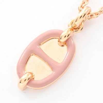 HERMES Chaine dAncre Mini Maillot Collar Colgante Chapado en Oro Rosa Mujer Foto 1 de 4