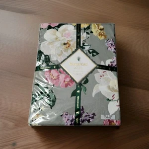 New WATERFORD LINENS Yardsley Tablecloth Oblong 60" x 104" Cotton Sateen - Picture 1 of 16