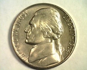 1964-D JEFFERSON NICKEL CHOICE / GEM UNCIRCULATED NICE ORIGINAL COIN 99c SHIP - Picture 1 of 2