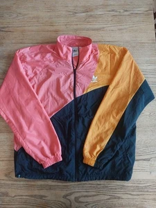 Adidas Adicolor Colorblocked Track Jacket Unisex Adult Sz Small Oversized Retro - Picture 1 of 9