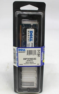 Dell Memory Module Upgrade 2GB VR0193R New Computer 2536 DIMM DDR2 SNPTX760C - Image 1 of 4