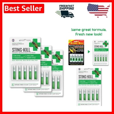 Hisopos desechables de máxima resistencia - Paquete de 3 con benzocaína para alivio instantáneo Foto 1 de 4