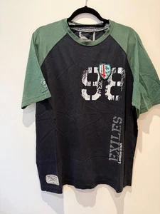 London Irish Rugby T-Shirt XL Green/Black – 98 Exiles – 100% Cotton – VGC - Picture 1 of 11