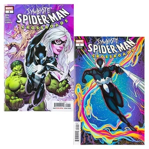 Symbiote Spider-Man: Crossroads #1 + Variant (2021 Marvel) Greg Land & Souza NM- - Picture 1 of 6