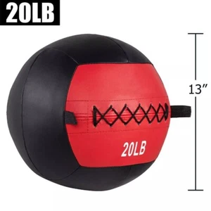 20 Pfund Softshell Medizinball nicht hüpfende Wandbälle für Home Gym Fitness - 13 Zoll - Bild 1 von 8