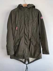 The Rookie By Superdry Khaki Grün Military Army Parka Mantel – Damen UK 8 - Bild 1 von 16