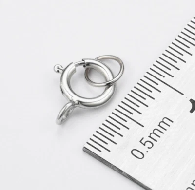 1PC Pure AU750 18K Solid Gold Ring Clasp For Bracelet Necklace Jewelry DIY# - Image 1 of 4