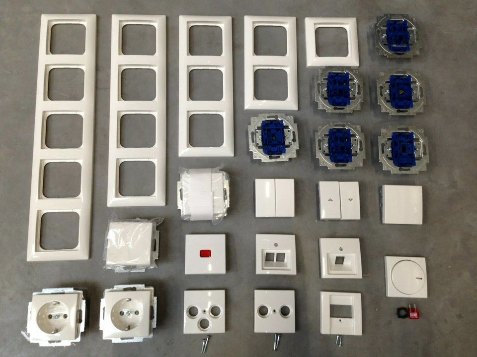 BUSCH JÄGER Busch Jaeger Schalter Steckdose Rahmen UP, BALANCE Si alpinweiß zum auswählen