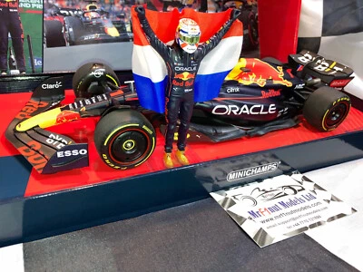 1:18 Minichamps 113223501 Max Verstappen Red Bull RB18 Winner Dutch GP 2022 - Image 1 of 4