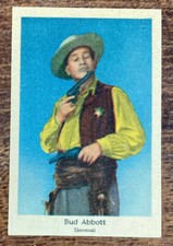 BUD ABBOTT Original 1950's Trading Card Maple Leaf Gum Abbott & Costello Comedy