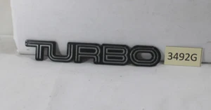 1988-1994 PONTIAC SUNBIRD "TURBO" LOGO/EMBLEM BADGE-TRUNK LID - Picture 1 of 6