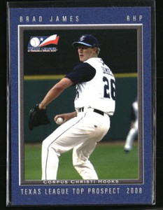 Brad James 2008 Grandstand Corpus Christi Hooks #RHP Baseball Card