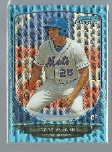  2013 Bowman Chrome Prospects Blue Wave Refractors #BCP27 Cory Vaughn (ref55755) - Image 1 of 1