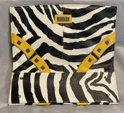 Miche Classic Magnetic Purse Shell Zebra Print W/Yellow Accent - Image 1 of 4