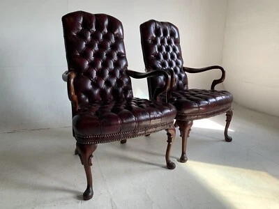 Silla moderna danesa vintage St Timothy de mediados de siglo acolchada salón imitación cuero Foto 1 de 4