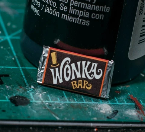 Willy Wonka Chocolate Bar PROP ONLY Action FIgure/Dollhouse Cover