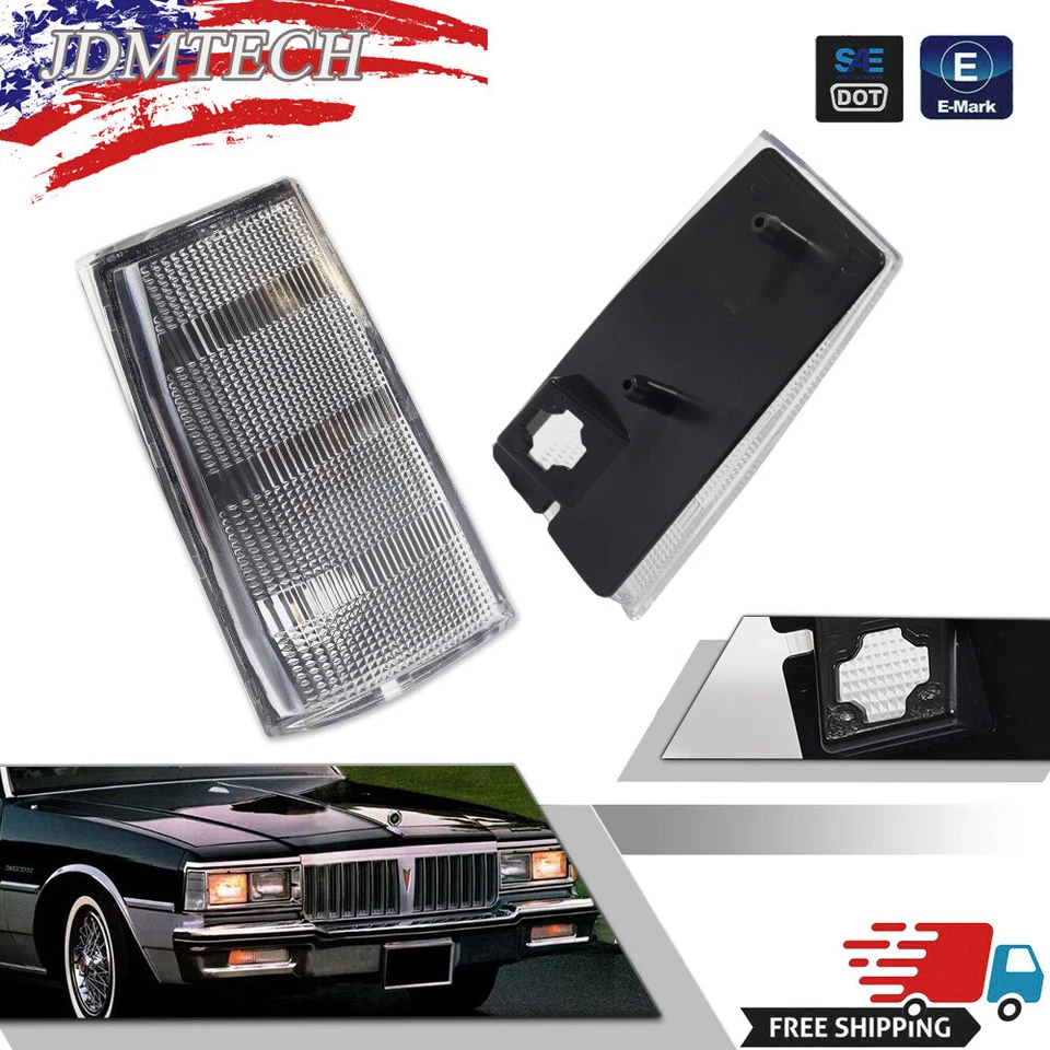 Luces de esquina laterales transparentes para Pontiac Bonneville Parisienne Safari 1983-89 Foto 1 de 4