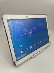 Samsung Galaxy Tab Pro 10.1 SM-T520 White WiFi 16GB 10.1" Android Tablet Cracked - Picture 1 of 24