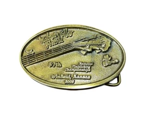 Walnut Valley Festival Winfield Kansas 2008 Brass Belt Buckle Limited Edition - Bild 1 von 4