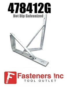 (478412G) P1773 Unistrut /B-Line Shelf Bracket /Brace 12-1/2" GALVANIZED Qty: 5 - Picture 1 of 7