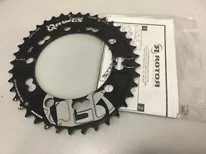 Rotor QRings QX2 BCD110x5 11-Speed Aluminum MTB Outer Chainring (Black) - Picture 1 of 5