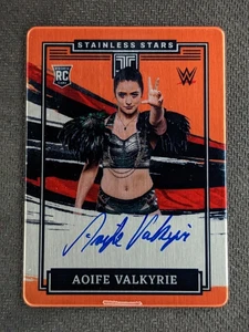 2022 Panini Impeccable AOIFE VALKYRIE /25 Rookie Orange Stainless Stars NXT UK - Picture 1 of 3