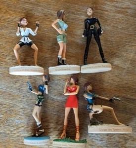 6x Lara Croft Atlas Editions Figures Wetsuit Catsuit Dress Shorts teen Lara - Picture 1 of 6