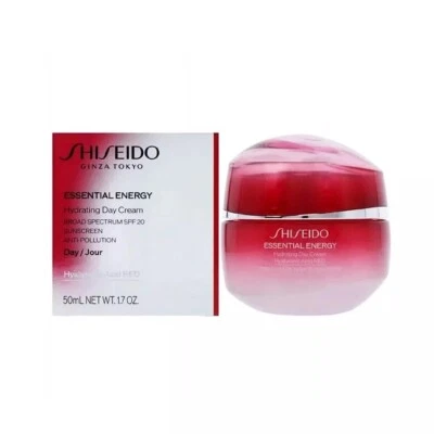 Crema de día hidratante Shiseido Essential Energy FPS20 1,7 oz / 50 ml NUEVA CAJA al por menor Foto 1 de 2