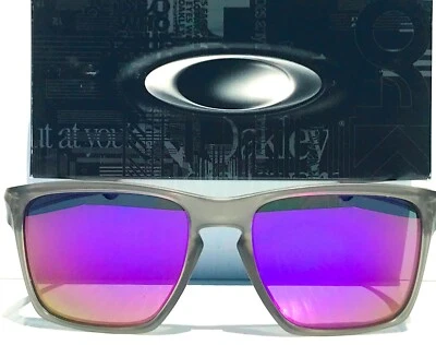 NEW* Oakley SLIVER XL Matte Grey Ink POLARIZED Galaxy Violet Sunglass 9341 - Image 1 of 4