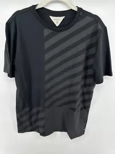 Rag & Bone Mens T-shirt Printed Striped Black - Picture 1 of 4