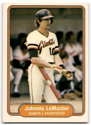 1982 Fleer #393 Johnnie LeMaster (Copy B) - Image 1 of 2