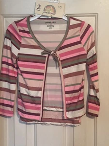 Love Republic Girls Size 4 Pink Striped 2 Pc Top - Picture 1 of 3