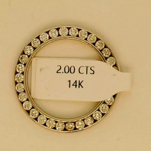 Custom 2 Ct Diamant Lünette für Damen Rolex 26MM 14K WG - Bild 1 von 7
