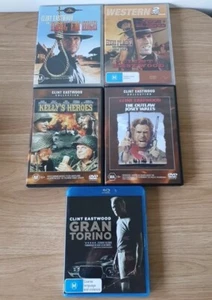 Clint Eastwood Blu Ray Region 4 DVD Gran Torino Hang em High High Plains Drifter - Picture 1 of 3