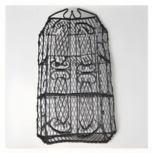 Vtg French Wire Shabby Chic Curio Display Hanging or Free Standing Cabinet - Picture 1 of 10