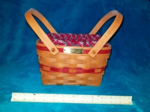 Longaberger Seasons Greetings Basket 1992 Edition Christmas Collection - Picture 1 of 4