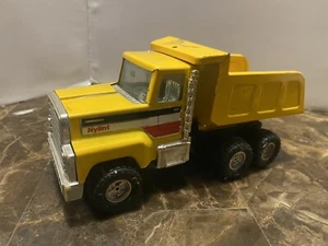 Vintage Nylint Yellow Construction Dump Truck Pressed Steel 8” - Picture 1 of 9
