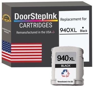 DoorStepInk Compatible Ink Cartridge for HP 940XL Black-USA - Picture 1 of 5