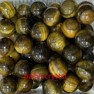 20 piezas Bola de jaspe ojo de tigre natural cuarzo cristal esfera Reiki curación 20 mm+ - Imagen 1 de 12