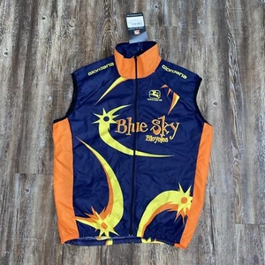 GIORDANA Mens Full-Zip Breathable Windstopper Olso Cyclists Vest Blue Sky Size S - Picture 1 of 8