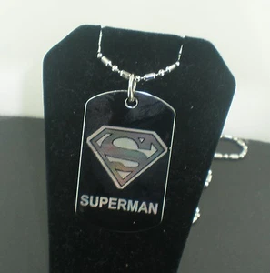 SUPERMAN REGULAR Dog Tag Pendant Necklace TAG 1 - Picture 1 of 1